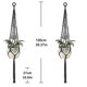 thumbnail image 4 of Colgadores de macramé para plantas, cesta colgante para interior y exterior, 2 uds., 4 of 4