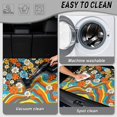 thumbnail image 4 of KUIFORTI Colorful Dasiy SUV Trunk Mat 29" x 39" Scratch-Proof Polyester Automotive Trunk Protection Mat Easy to Clean Cargo Liner Fit Most Car Models, 4 of 7