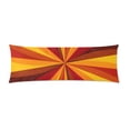 thumbnail image 1 of BSDHOME Red Rays Body Pillowcase Pillow Cover Pillow Protector Two Sides Printing 20x60 inch, 1 of 1