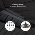 thumbnail image 6 of PURPLE LEAF 6.5' X 12' Hardtop Grill Gazebo BBQ Shelter Gazebo Canopy with Double Galvanized Steel Roof for Patio, Backyard, and Deck, 6 of 8