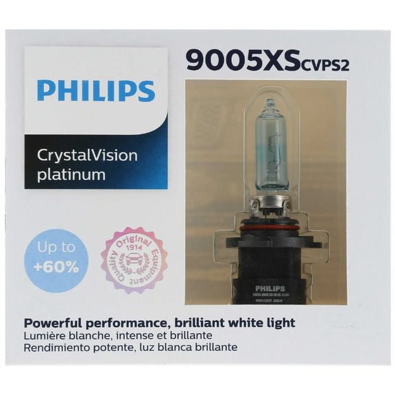Philips Crystal Vision Platinum 9005XS 65W Two Bulbs Headlight