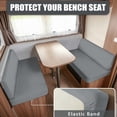 thumbnail image 2 of Yuyamidu Gray RV Dinette Cushion Covers RV Stretch Sofa Seat Slipcovers Washable Camper Couch Cushion Covers 2 PCS Loveseat Slipcovers RV Interior Decor, 2 of 7