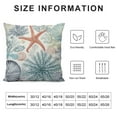 thumbnail image 5 of Nawypu Beach Theme Body Pillow Cover,Nautical Blue Coral Starfish Ocean Marine Coastal,Long Pillow Case with Zipper Rectangle Bedding Pillowcase Decorative Soft Cushion Covers for Bedroom,, 5 of 5