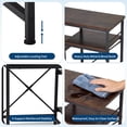 thumbnail image 4 of Fish Tank Stand with Power Outlet, 20-37 Gallon Aquarium Stand with 2-Tier Storage Shelves, Heavy Duty Breeder Turtle Terrarium Stand Rack for Home Office, 30" L x 13.4" W x 29" H, 4 of 7