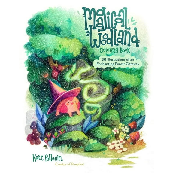 Magical Woodland Coloring Book: 30 Illustrations of an Enchanting Forest Getaway, (Paperback)