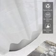 thumbnail image 5 of Cortina de ducha transparente Sincero 72 x 72 pulgadas de plástico impermeable con imanes y 12 ojales de metal inoxidables, 5 of 5