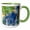 Green/White, variant on 3drose, Grapes Ready for Harvest on the Tuscan Hills, 15oz Mug