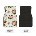 Noikeo Vintage Bike Flower Butterfly for 4Piece Floor Mats, Custom Fit