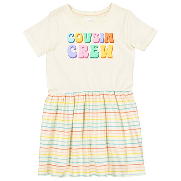 Inktastic Cousin Crew Girls Toddler Dress