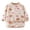 Brown, variant on oqasdz Baby Care Boys Girls Long Sleeve Cartoon Prints Soft Comfortable Cute Bibs, Size 4-5 Years