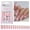 05, variant on Long Square French Tip Press On Nails 30pcs Full Covers Acrylic False Nails With Glossy Designs for Wedding Party