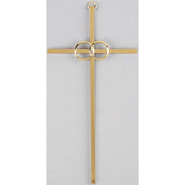 Dicksons Linked Wedding Bands Silvertone 8 Inch Cana Hanging Wall Cross