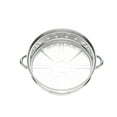 3Tier Stainless Steel Steamer Pot with Glass Lid, 12.8inch
