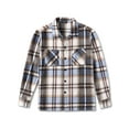thumbnail image 5 of Coshow Men's Long Sleeve Button Down Flannel Shirt Jacket Casual Plaid Lined Shirts, 5 of 5