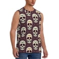 thumbnail image 2 of Kdxio funny Skull star for Men's Muscle T-shirt,Sleeveless for Workout Running Athletic Gym Lounge Casual, 2 of 5