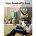 thumbnail image 4 of KFFKFF Outdoor Water Fountain, 30.71-Inch Tall Glazed Jar-Style with LED Light and Pump, 1-Tier Floor Standing Design for Garden, Patio, Yard, Home, and Indoor Spaces (Green), 4 of 8