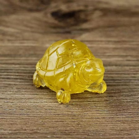 EOEMY Natural Citrine Quartz Crystal Epoxy Resin Lovely Macadam Little Turtle Decor EOEMY Natural Citrine Quartz Crystal Epoxy Resin Lovely Macadam Little Turtle Decor