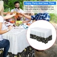 thumbnail image 5 of HongHeng Plastic Table Skirts for Rectangle Tables Disposable Ruffle Table Skirts for Party Wedding Reception Birthday, 5 of 6