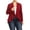 Burgundy, variant on Women's Casual Stretch Comfort Open Front Draped Blazer Jacket