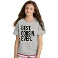thumbnail image 4 of Best Cousin Ever Family Relatives Crewneck T Shirts Boy Girl Teen Brisco Brands X, 4 of 6