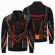 thumbnail image 3 of Nueva chaqueta de manga larga con estampado 3D para hombre, clásica, para carreras, deportes al aire libre, ciclismo, chaqueta de cuello redondo con cremallera a la moda, 3 of 5