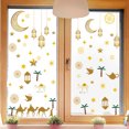thumbnail image 4 of Pegatina de pared con forma de estrella y linterna de luna, papel estático, para vidrio, ventana, decoración visual de doble cara, 4 of 5