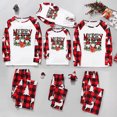 thumbnail image 2 of Penkiiy Matching Family Pajamas Family Christmas Pjs Matching Sets Baby Christmas Matching Jammies for Adults and Kids Holiday Xmas Sleepwear Set Red 2XL, 2 of 6
