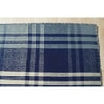 thumbnail image 2 of EORC Blue Hand-Woven Wool Modern A blue plaid   Rug, 9' x 12', 2 of 5
