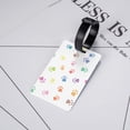 thumbnail image 5 of PAYOHTO Luggage Tags for Suitcases Colorful Prints Cat Dog Paw PVC Lable for Travel Bag, 5 of 7