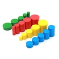 thumbnail image 2 of de Juegos Montessorio Cilindro Conjunto Aprendizaje áticas Juguetes Educativos BLESIY Juego de juguetes de madera Montessori, 2 of 8