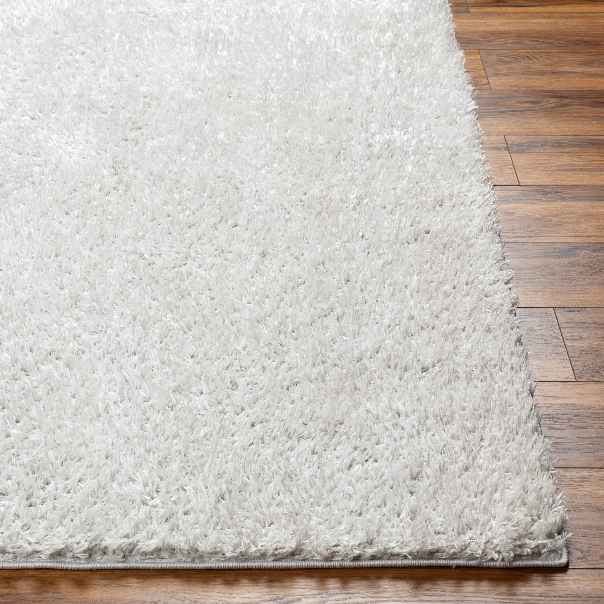 Artistic Wavers Moda Shag Area Rug, 9'2" x 12', Light Gray