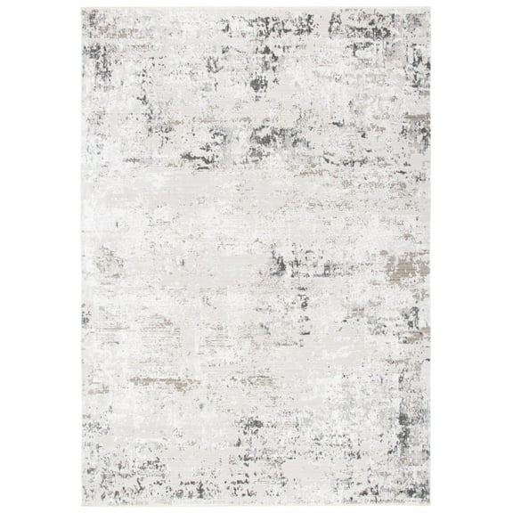 SAFAVIEH Princeton Gailia Abstract Area Rug, Ivory/Grey, 8' x 10'
