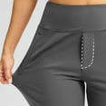 thumbnail image 5 of zbxnLI Pants with Pockets Womens Workout Yoga Pants High Waisted Straight Leg Running Pants Activewear, 5 of 6