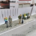 thumbnail image 5 of 4 Piezas 1/64 Modelo Pintado Posición Sentada Personas de Juguetes de La Calle, 5 of 5