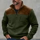 thumbnail image 1 of pstuiky mangas largas para hombre, Suéter informal de moda para hombre, color liso, con bolsillos y cremallera, manga larga y cuello alto. Tops de hombre xxl, 1 of 3