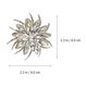 thumbnail image 5 of 1 juego de 4 broches para servilletas con forma de loto y anillos de servilleta con diamantes de imitación para Navidad., 5 of 5