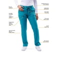 thumbnail image 3 of Adar Pro Scrubs For Women - Skinny Leg Yoga Scrub Pants, 3 of 6