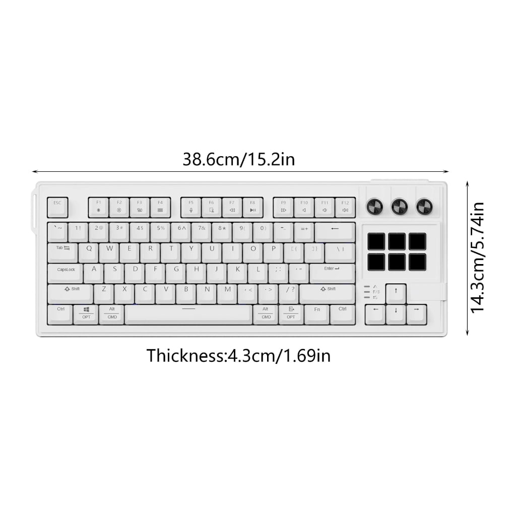 Hot Swappable Red Switches Gaming Keyboards With Elastics Gaskets Structure And Full RGBs Illuminations