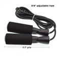 thumbnail image 3 of Jump Rope Adjustable for Fitness Boxing Double Unders Exercise - Black, 3 of 7