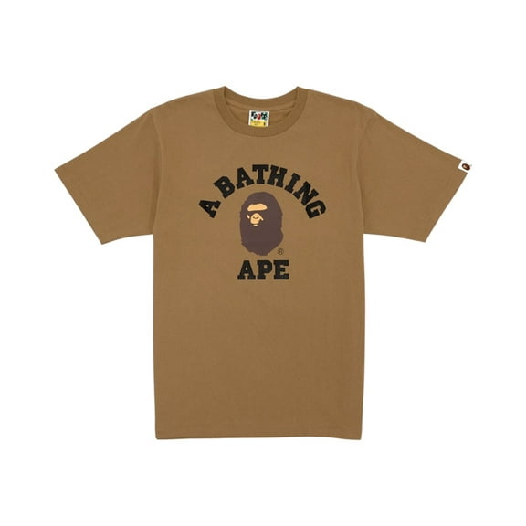 BAPE Men's College Tee Tee Beige, from StockX
