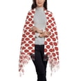 thumbnail image 2 of Cauagu Easter eggs Print Women Wrap Shawl tassels Scarves Retro Scarf 77.6"X28.3", 2 of 8