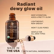 Organic Face Oil - Glowing & Radiant Anti Aging Face Oil in Amber Glass Bottle (1 Bottle)