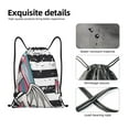 thumbnail image 4 of Zufioo Sac de Sport Monstre à Imprimé Épais, Sac de Gym à Ficelles Lavable en Machine, Sac à Dos à Ficelles Robuste pour Hommes et Femmes-Moyen, 4 of 6