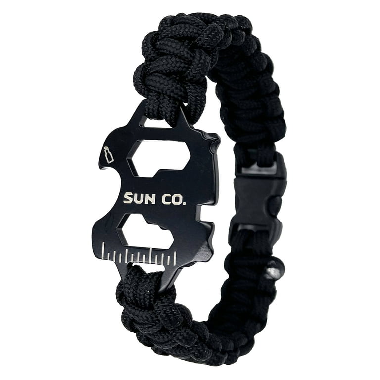 Sun Company ParaDriver Bracelet - Paracord Bracelet Multitool with 11 Functions Including, Screwdriver, Hex Wrench, Ruler, and Bottle Opener 