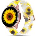 thumbnail image 1 of Correa de reloj GEAK de silicona transparente de 20 mm para Samsung Galaxy, 1 of 7