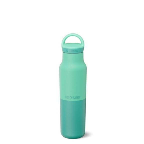 Klean Kanteen Rise Classic Insulated Water Bottle - Keeps Drinks Cold for 42 Hours - Stainless Steel - Insulated Water Bottle - Leak & Sweat-Proof - Arch Loop Cap - 12 oz - Cabbage