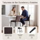 thumbnail image 4 of Set of 2 Bancos Alto, con Respaldo y Reposapié, Color Marrón HOMEMAKE FURNITURE Moderno, 4 of 7