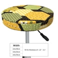 thumbnail image 4 of Naloa Bee honey Round Bar Stool Cushion Cover 12-14 inch, Fits Kitchen, Office, Restaurant Chairs - 13 inch, 4 of 7