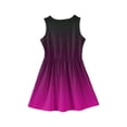 thumbnail image 4 of LTTVQM Girls Dresses Size 3-4 Casual Gradient Sundresses Loose Fit Sleeveless Midi Dresses Holiday Crewneck Spring Dress Light Purple 3-4 Years, 4 of 5