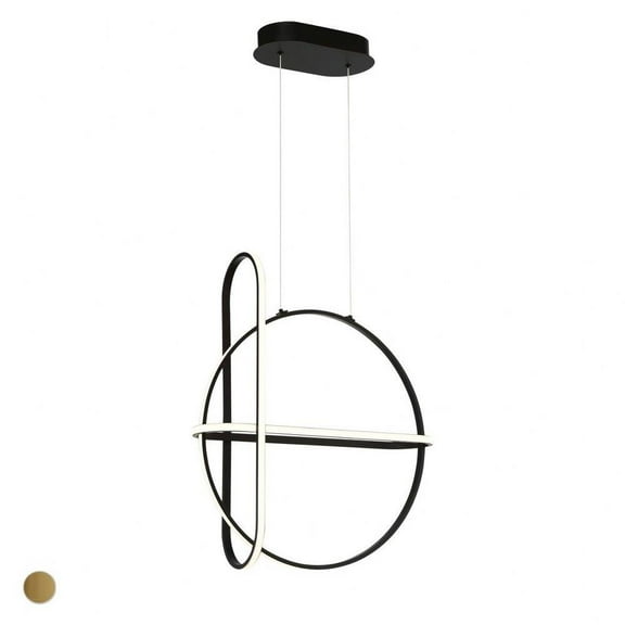 Chandelier 1 Light-Matte Black Finish Bailey Street Home 79-Bel-4186785